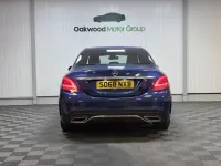 Used Mercedes C220 AMG line 194 HP (142 kW) 2019 Blue Sedan