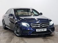 Used Mercedes E220 AMG line 194 HP (142 kW) 2018 Blue Sedan
