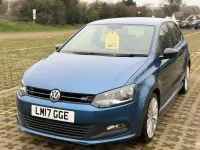 Begagnad VW Polo BlueGT 150 HK (110 kW) 2017 Blå Halvkombi