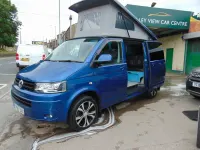 Used VW T5 Highline 140 HP (102 kW) 2013 Blue Van