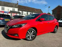 Used Nissan Leaf Acenta 110 kW (150 HP) 2021 Red Hatchback