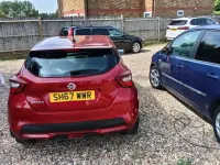 Used Nissan Micra Acenta 71 HP (52 kW) 2017 Red Hatchback