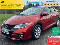 Begagnad Honda Civic SE Plus 120 HK (88 kW) 2016 Röd Halvkombi
