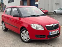 Used Skoda Fabia 60 HP (44 kW) 2008 Red Hatchback