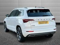 Used Skoda Karoq SportLine 110 HP (80 kW) 2023 Moon white metallic SUV