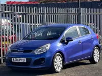 Used Kia Rio 84 HP (61 kW) 2014 Blue Hatchback