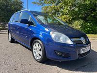 Used Vauxhall Zafira Design Edition 110 HP (80 kW) 2010 Blue MPV