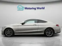 Usado Mercedes C300 AMG line 272 CV (200 kW) 2021 Plateado Coupe