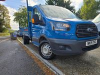 Usado Ford Transit 130 HP (95 kW) 2019 Azul Cabrios