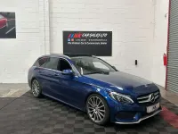 Used Mercedes C250 AMG Line Premium Plus 204 HP (150 kW) 2015 Blue Estate
