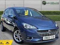 Used Vauxhall Corsa SRi 75 HP (55 kW) 2016 Blue Hatchback