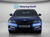 Used Skoda Superb SportlinePlus 218 HP (160 kW) 2023 Blue Hatchback