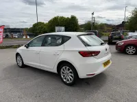 Used Seat Leon SE 110 HP (80 kW) 2015 White Hatchback