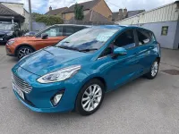 Used Ford Fiesta Titanium 125 HP (91 kW) 2018 Blue Hatchback