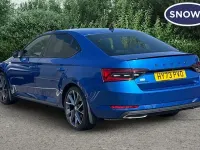 Used Skoda Superb SportlinePlus 190 HP (139 kW) 2023 Blue Hatchback
