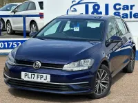 Begagnad VW Golf VII SE 115 HK (84 kW) 2017 Blå Halvkombi