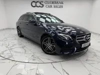 Used Mercedes E400 AMG line 340 HP (250 kW) 2019 Blue Estate