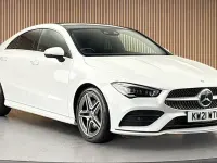Used Mercedes CLA220 AMG line 190 HP (139 kW) 2021 White Coupe