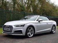 Used Audi A5 Cabriolet S-Line 190 HP (139 kW) 2019 White Cabriolet