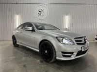 Begagnad Mercedes C180 Sport Edition 2014 Silver Sportkupé