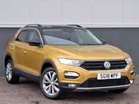 Used VW T-Roc Design 150 HP (110 kW) 2018 Yellow SUV