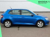Used Skoda Fabia SE 94 HP (69 kW) 2018 Race blue metallic Hatchback