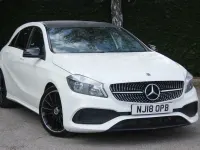 Used Mercedes A200 AMG line 2018 White Hatchback