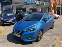 Used Nissan Micra Acenta 90 HP (66 kW) 2017 Blue Hatchback