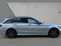 Used Mercedes C300e AMG line 301 HP (221 kW) 2021 Silver Estate