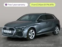 Used Audi A3 Sportback S-Line 204 HP (150 kW) 2022 Grey Hatchback