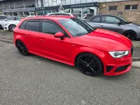 Used Audi A3 Sportback S-Line 2015 Red Hatchback