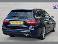 Begagnad Mercedes C220 AMG Line Premium 168 HK (123 kW) 2017 Blå Kombi