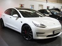used Tesla Model 3 (Dual Motor) Performance Saloon 4dr Electric Auto 4WDE (Performance Upgrade) (449 bhp) +PAN ROOF+CARBON+BLACK PACK+