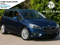Used BMW 218 Gran Tourer Luxury Line 150 HP (110 kW) 2016 Blue MPV