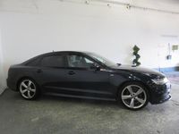 Used Audi A6 Black Edition 190 HP (139 kW) 2015 Blue Sedan