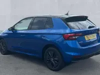 Ny Skoda Fabia Design Edition 116 HK (85 kW) 2025 Blå Halvkombi