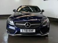 Used Mercedes C220 AMG Line Premium 170 HP (125 kW) 2018 Blue Coupe