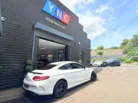 Used Mercedes C200 AMG line 198 HP (145 kW) 2018 White Coupe