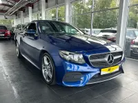 Used Mercedes E220 AMG Line Premium 194 HP (142 kW) 2020 Blue Coupe