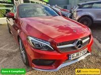 used Mercedes C250 C Class 2.1D AMG LINE PREMIUM 2d 201 BHP IN RED WITH 74