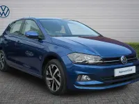 Used VW Polo SE 95 HP (69 kW) 2018 Blue Hatchback
