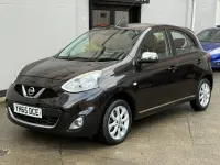 Begagnad Nissan Micra Acenta 2015 Svart Halvkombi