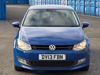 Used VW Polo Match 75 HP (55 kW) 2013 Blue Hatchback
