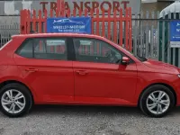 Used Skoda Fabia SE 75 HP (55 kW) 2018 Red Hatchback