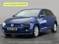 Used VW Polo Match 95 HP (69 kW) 2020 Blue Hatchback