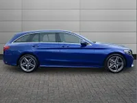 Usado Mercedes C200 AMG line 184 HP (135 kW) 2019 Azul Carrinha