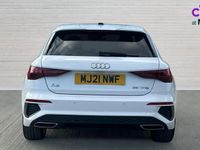 Used Audi A3 S-Line 150 HP (110 kW) 2021 White Sedan