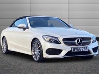 Used Mercedes C250 AMG Line Premium Plus 204 HP (150 kW) 2016 Diamond white Cabriolet
