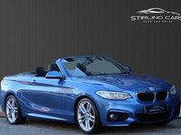 Used BMW 218 M Sport 150 HP (110 kW) 2016 Blue Cabriolet