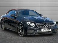 Used Mercedes E300 AMG line 245 HP (180 kW) 2021 Black Cabriolet